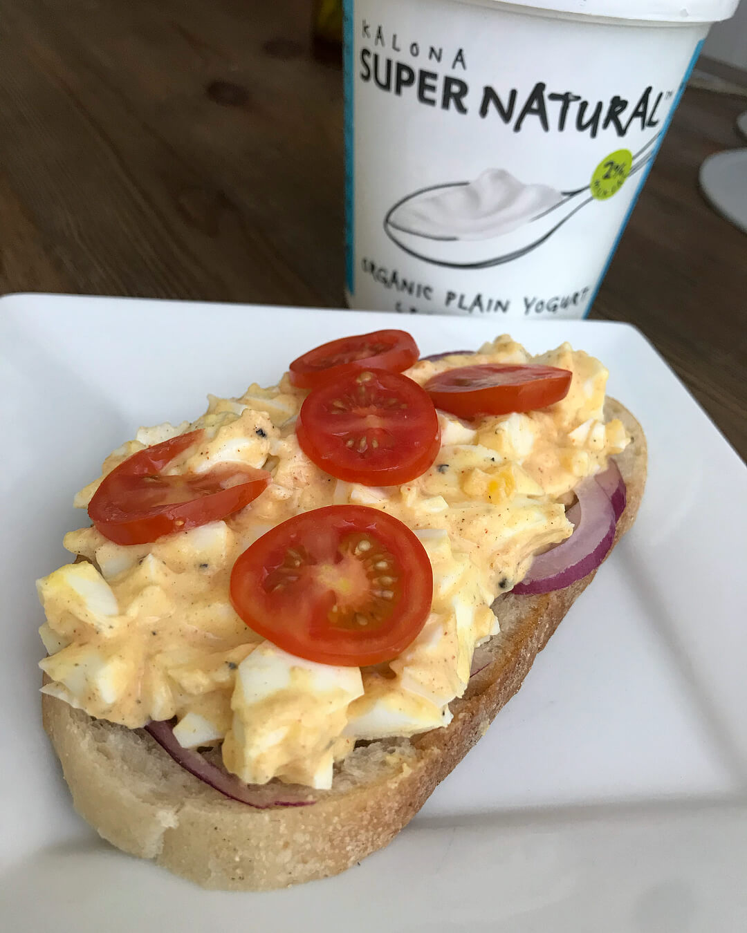 Open-Faced Egg Salad Sammie