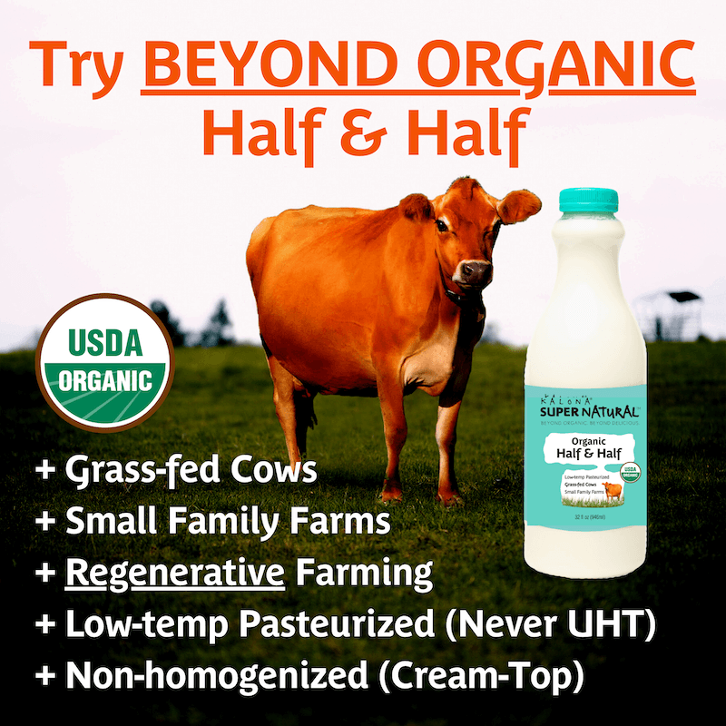 Organic Half & Half | Non-Homogenized | Kalona SuperNatural