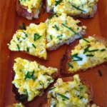 Egg Salad on Toast Bites by Chef Deborah Madison