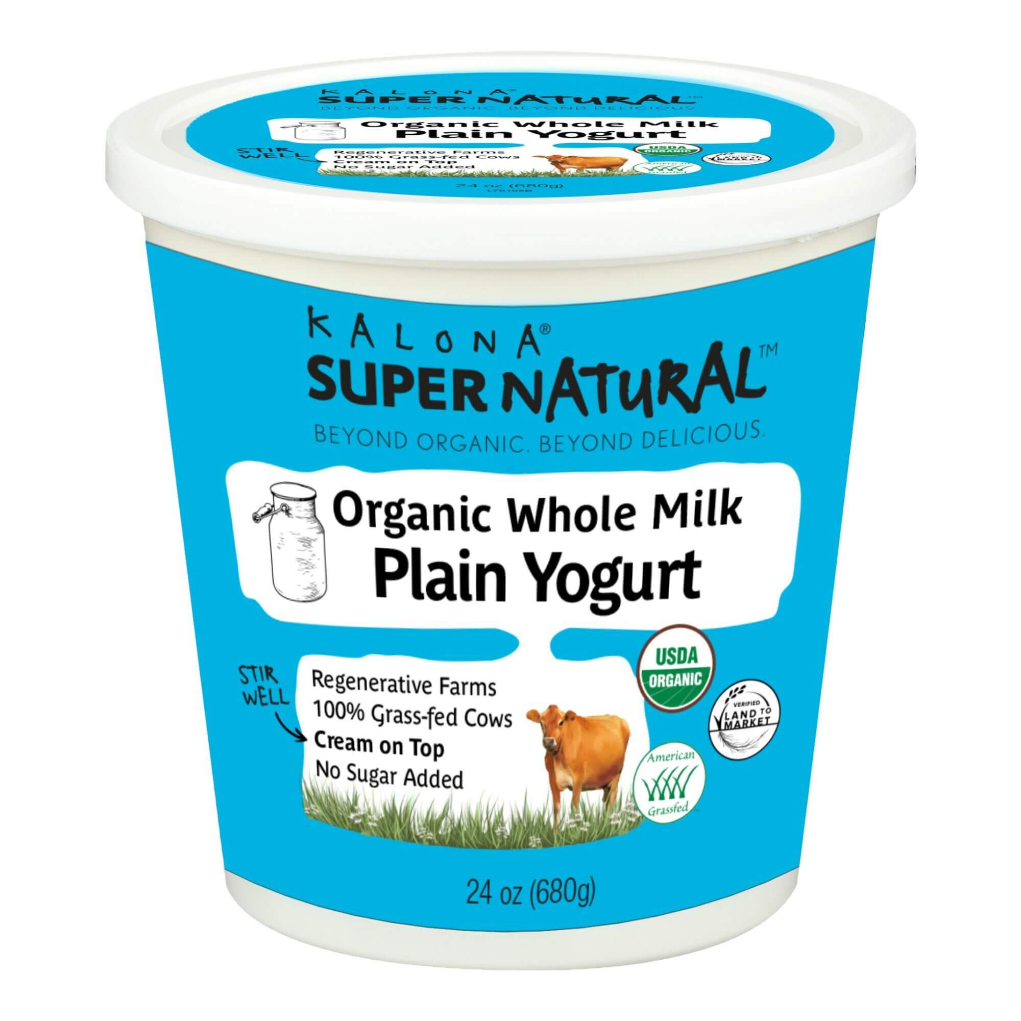 Organic Whole Milk Plain Yogurt | Kalona SuperNatural