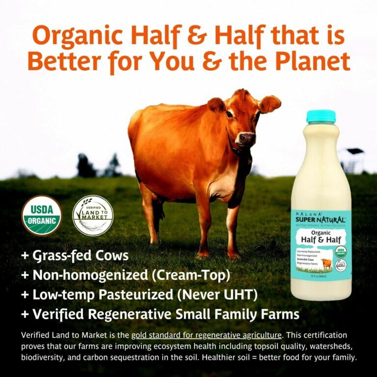 Organic Half & Half | Non-Homogenized | Kalona SuperNatural