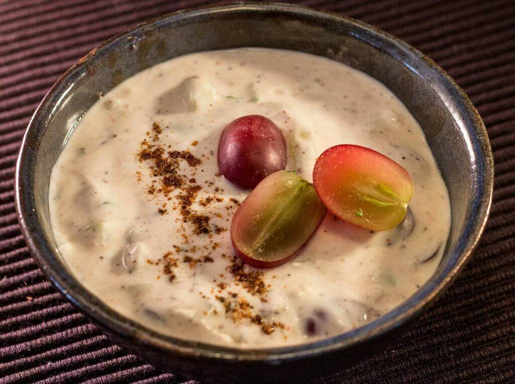 Cucumber and Grape Raita