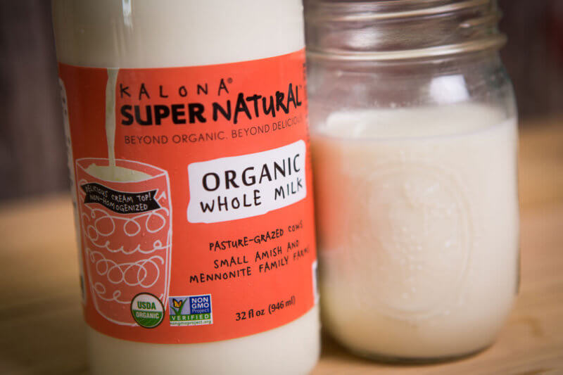 organic whole milk cream top