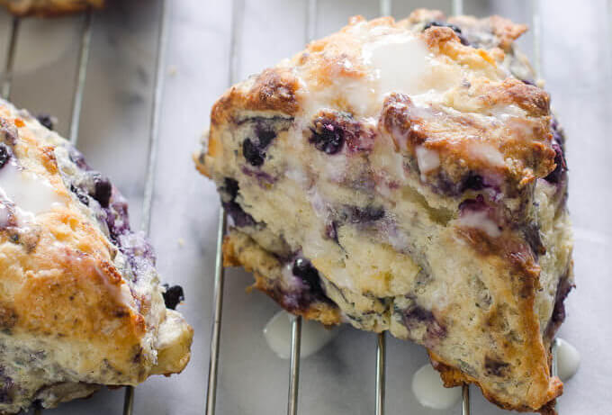 Greek yogurt blueberry scones, scone recipe