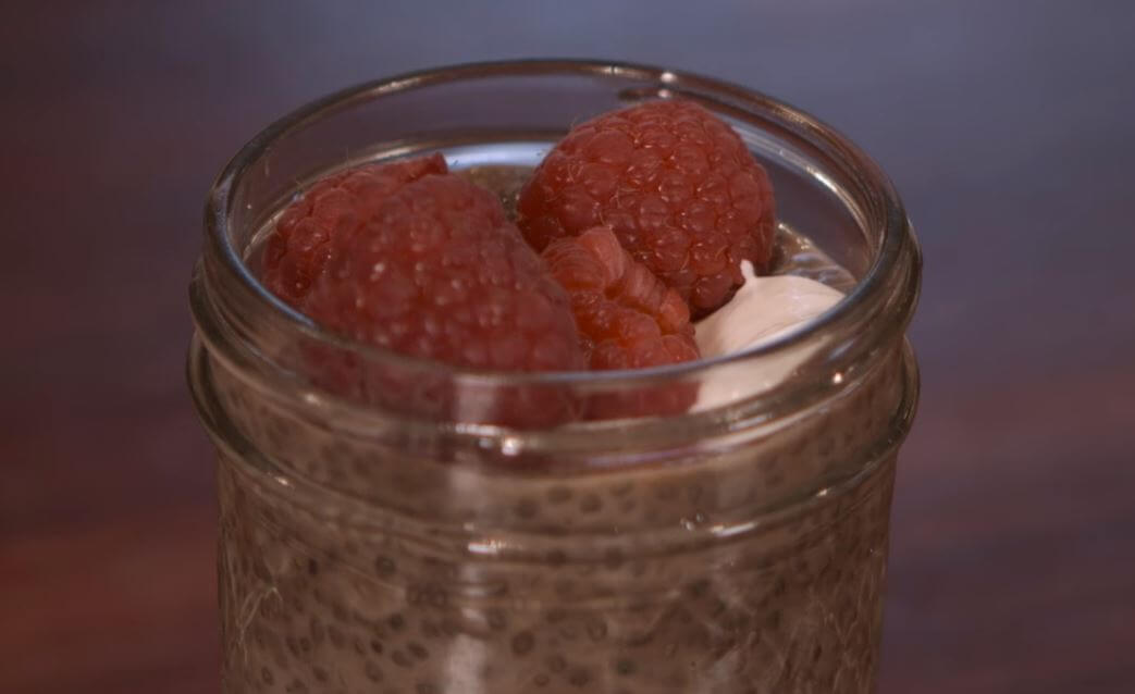 double chocolate chia pudding