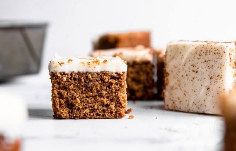 Gluten-free gingerbread cake bars