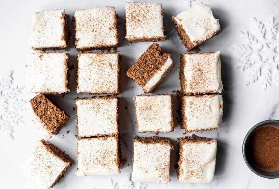 Gluten-free gingerbread cake bars