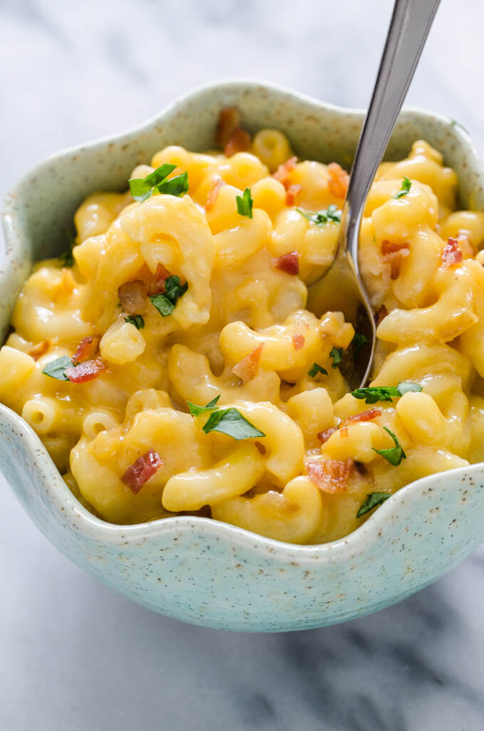 Butternut Squash Mac and Cheese in bowl