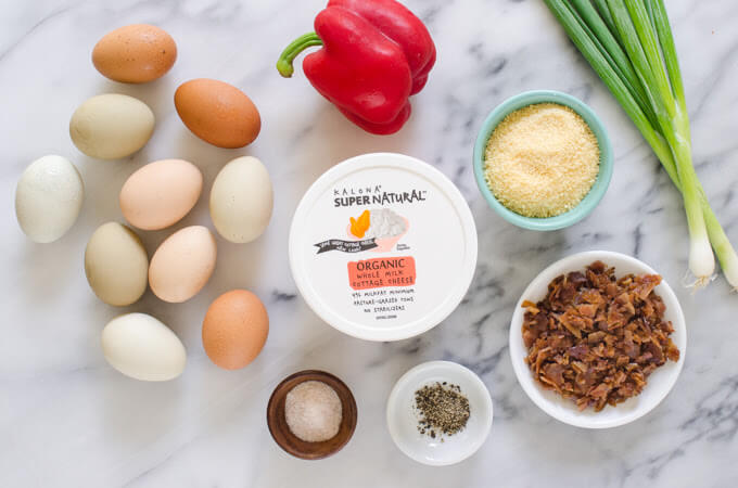 egg cup ingredients with award winning cottage cheese